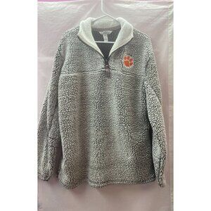 Three Square Women's XL Clemson Tigers Fleece 1/4 Zip Pullover Jacket w/ Pockets